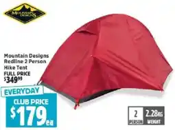 Anaconda Mountain Designs Redline 2 Person Hike Tent offer