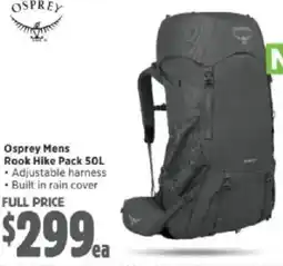 Anaconda Osprey Mens Rook Hike Pack offer
