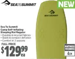 Anaconda Sea To Summit Camp Self-Inflating Sleeping Mat Regular offer