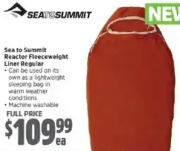 Anaconda Sea to Summit Reactor Fleeceweight Liner Regular offer