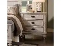 California Solid Timber Bedside Table, White