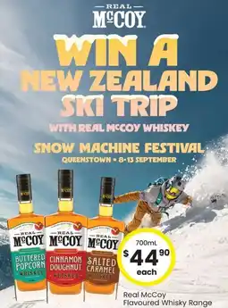 The Bottle O Real McCoy Flavoured Whisky Range offer