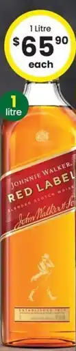 The Bottle O Johnnie walker. red label offer