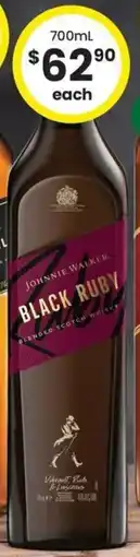 The Bottle O Johnnie Walker Black Ruby offer