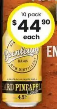 The Bottle O Beenleigh Rum Mixed Cans offer