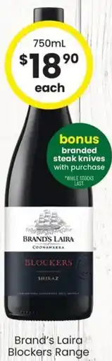 The Bottle O Brand's Laira Blockers Range offer