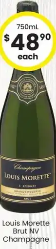 The Bottle O Louis Morette Brut NV Champagne offer