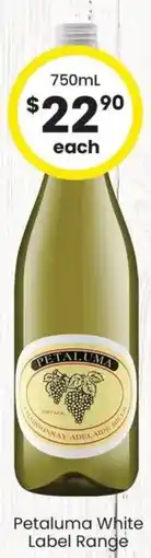 The Bottle O Petaluma White Label Range offer