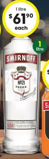 The Bottle O Smirnoff Ice Double Black 6.5% Range offer