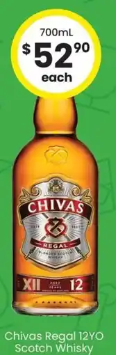 The Bottle O Chivas Regal 12YO Scotch Whisky offer