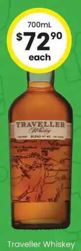 The Bottle O Traveller Whiskey offer