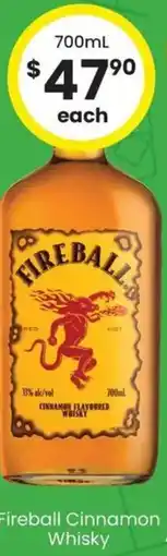 The Bottle O Fireball Cinnamon Whisky offer
