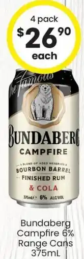 The Bottle O Bundaberg Campfire 6% Range Cans offer