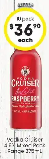 The Bottle O Vodka Cruiser 4.6% Mixed Pack Range offer