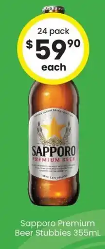 The Bottle O Sapporo Premium Beer Stubbies offer