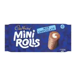 Woolworths Cadbury Cake Bars or Mini Rolls Varieties Pk 5 offer