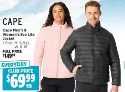 Anaconda Cape Men's & Women's Eco Lite Jacket offer
