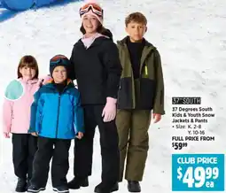 Anaconda 37 Degrees South Kids & Youth Snow Jackets & Pants offer