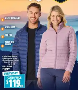 Anaconda Cederberg Men's & Women's Super Goose Down Jacket offer
