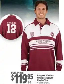 Anaconda Ringers Western Unisex Stadium Rugby Tee offer