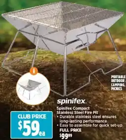 Anaconda Spinifex Compact Stainless Steel Fire Pit offer
