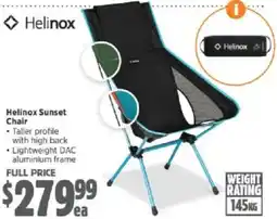 Anaconda Helinox Sunset Chair offer