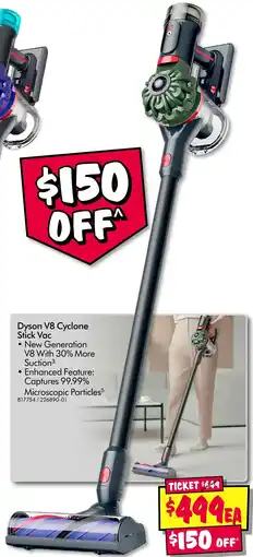 JB Hi-Fi Dyson V8 Cyclone Stick Vac offer