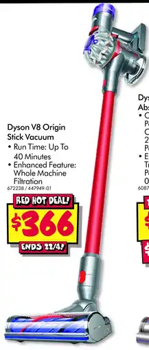 JB Hi-Fi Dyson V8 Origin Stick Vacuum offer