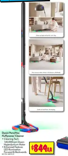 JB Hi-Fi Dyson PencilVac Fluffycones Cleaner offer