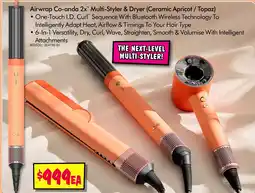 JB Hi-Fi Airwrap Co-anda 2x Multi-Styler & Dryer (Ceramic Apricot/Topaz) offer