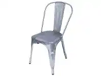 LivingStyles Weimar Perforated Metal Dining Chair - Chrome offer