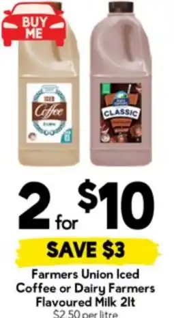 Drakes Farmers Union Iced Coffee or Dairy Farmers Flavoured Milk offer