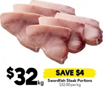 Drakes Swordfish Steak Portions offer