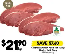 Drakes Australian Grain Fed Beef Rump Steak-Bulk Tray offer