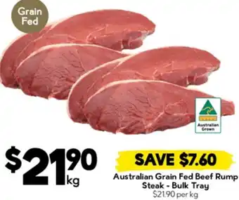 Drakes Australian Grain Fed Beef Rump Steak-Bulk Tray offer