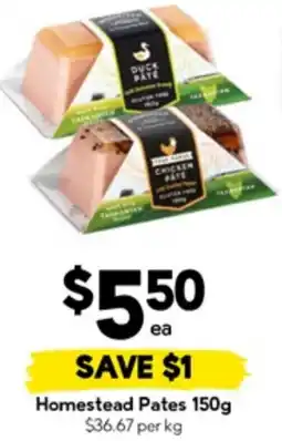 Drakes Homestead Pates offer