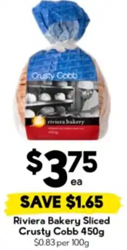 Drakes Riviera Bakery Sliced Crusty Cobb offer