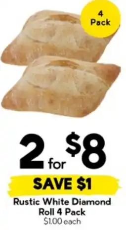 Drakes Rustic White Diamond Roll offer