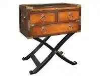 Bombay Solid Timber Box Side Table - Honey