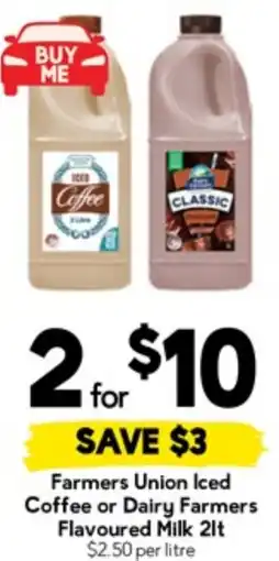 Drakes Farmers Union Iced Coffee or Dairy Farmers Flavoured Milk offer