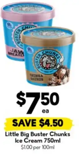 Drakes Little Big Buster Chunks Ice Cream offer