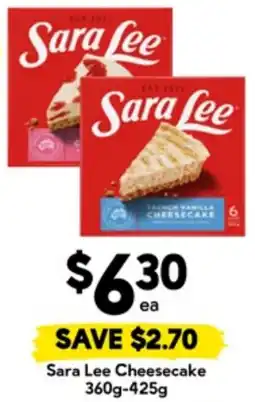 Drakes Sara Lee Cheesecake offer