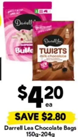 Drakes Darrell Lea Chocolate Bags offer