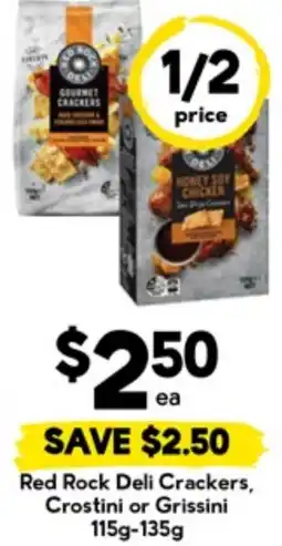 Drakes Red Rock Deli Crackers, Crostini or Grissini offer
