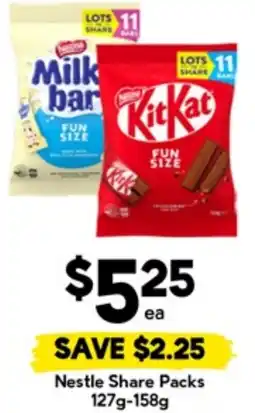 Drakes Nestle Share Packs offer