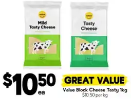 Drakes Value Block Cheese Tasty offer