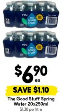 Drakes The Good Stuff Spring Water offer