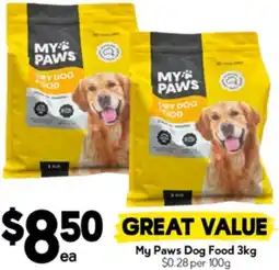 Drakes My Paws Dog Food offer
