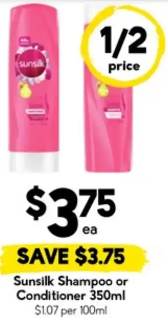 Drakes Sunsilk Shampoo or Conditioner offer