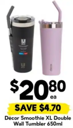 Drakes Décor Smoothie XL Double Wall Tumbler offer